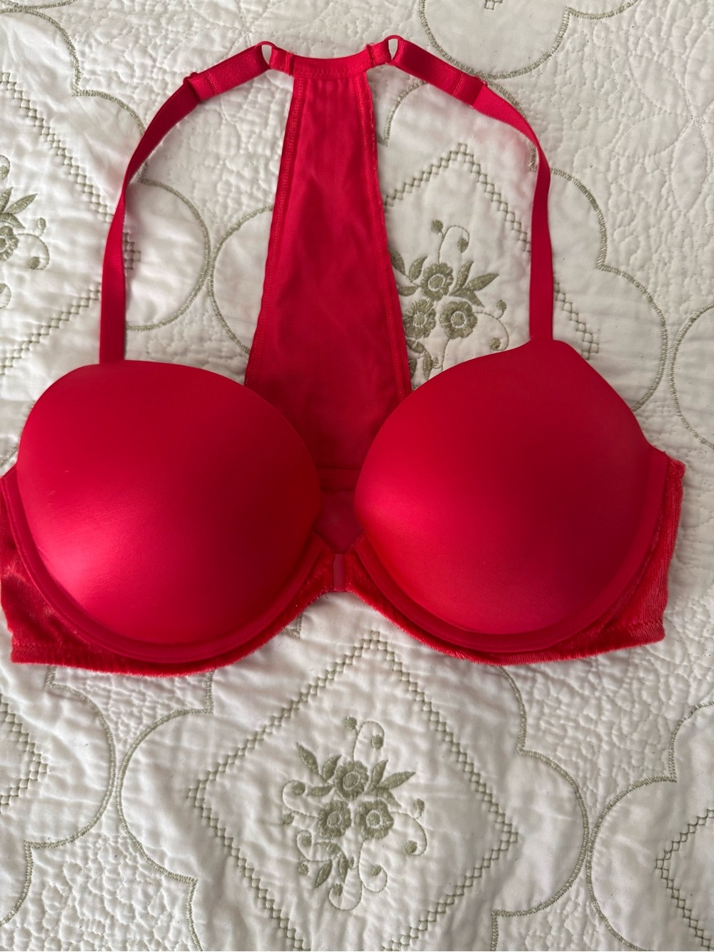 Victoria secret Racerback Push-Up Bra in Vibrant Red